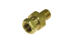 Union lige 1/2" - messing